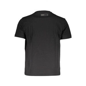 PLEIN SPORT Ανδρικό Μαύρο T-shirt με κοντά μανίκια και λογότυπο