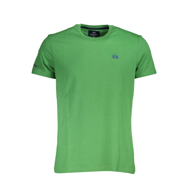 LA MARTINA Ανδρικό Πράσινο T-shirt με στρογγυλή λαιμόκοψη