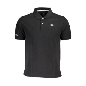 LA MARTINA Ανδρική Μαύρη Polo Μπλούζα