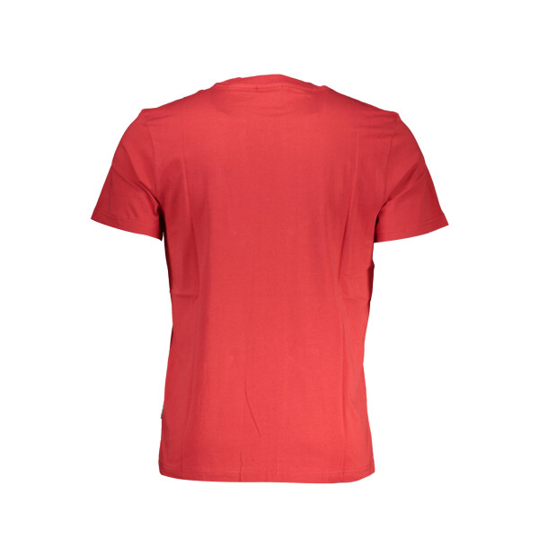 Napapijri ανδρικό t-shirt σε κόκκινο χρώμα με κοντά μανίκια και λογότυπο