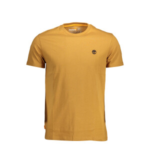 Timberland ανδρικό t-shirt σε καφέ χρώμα με στρογγυλή λαιμόκοψη