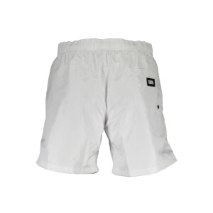 Karl Lagerfeld Beachwear Ανδρικό Λευκό Μαγιό με λογότυπο