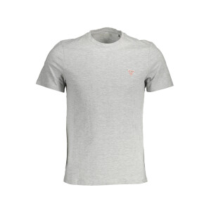Guess Jeans Ανδρικό Γκρι T-shirt με κοντά μανίκια