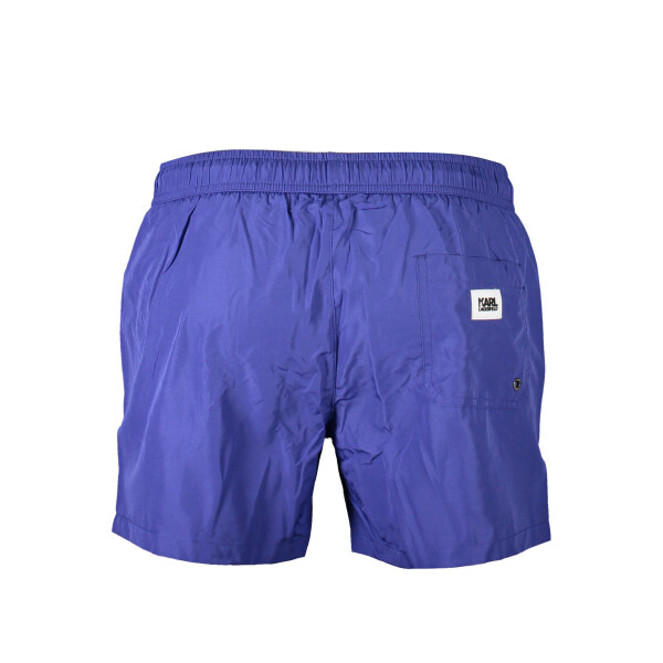 Karl Lagerfeld Beachwear Ανδρικά Μπλε Μποξεράκια με κορδόνια και λογότυπο