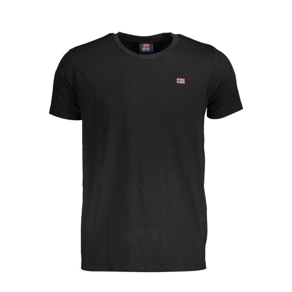 NORWAY 1963 Ανδρικό Μαύρο T-shirt με στρογγυλή λαιμόκοψη και λογότυπο