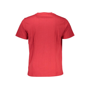 GIAN MARCO VENTURI Ανδρικό Κόκκινο T-shirt με κοντά μανίκια και λογότυπο