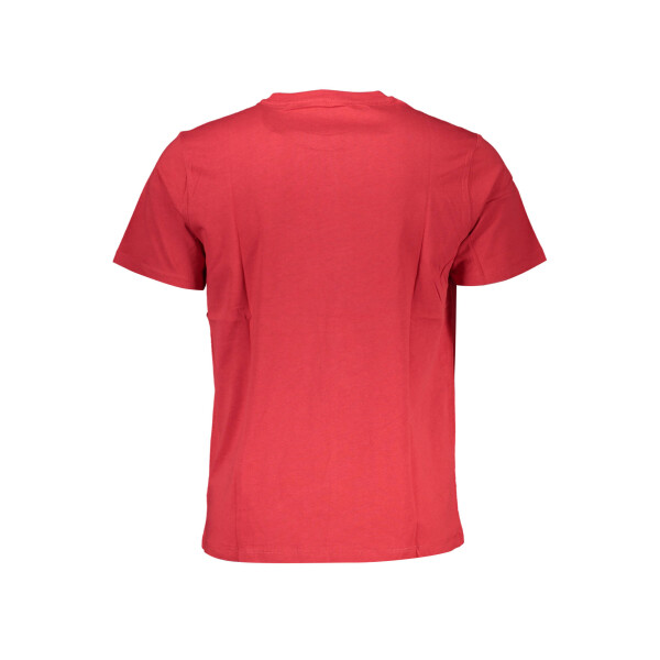 GIAN MARCO VENTURI Ανδρικό Κόκκινο T-shirt με κοντά μανίκια και λογότυπο