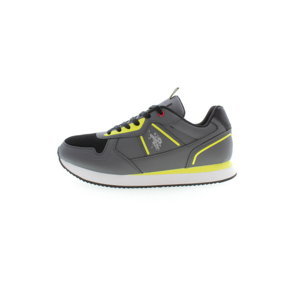 U.S. POLO ASSN.. Ανδρικά Γκρι Sneakers με κορδόνια