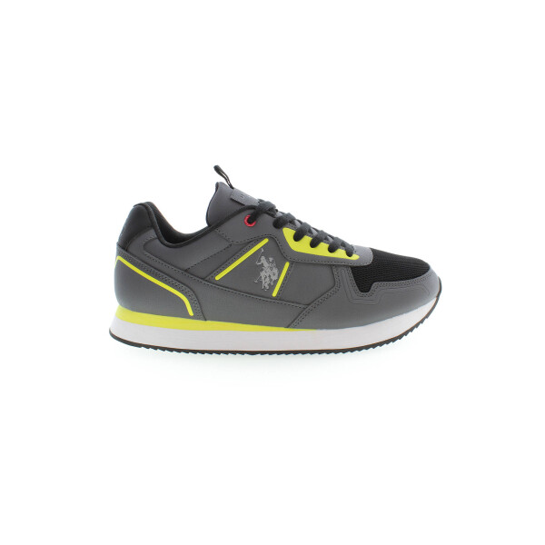 U.S. POLO ASSN.. Ανδρικά Γκρι Sneakers με κορδόνια