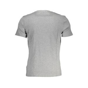Napapijri Ανδρικό Γκρι T-Shirt με κοντά μανίκια και λογότυπο