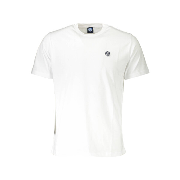 North Sails ανδρικό λευκό T-shirt με κοντά μανίκια και λογότυπο
