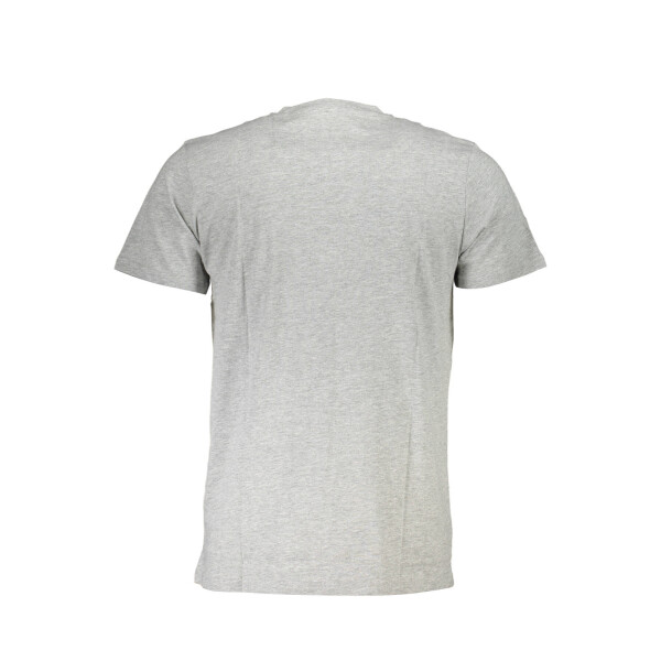 CAVALLI CLASS ανδρικό t-shirt σε γκρι χρώμα με κοντά μανίκια και λογότυπο