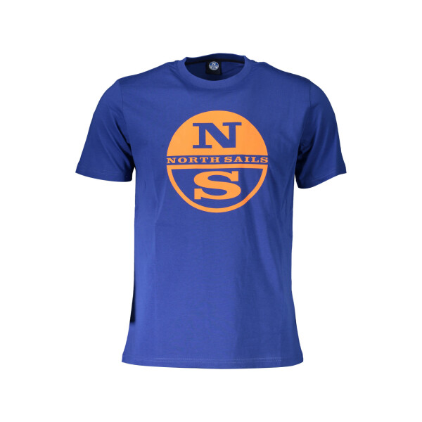 North Sails ανδρικό μπλε t-shirt με κοντά μανίκια και λογότυπο