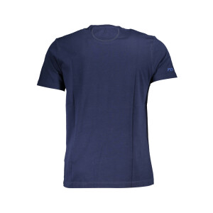 LA MARTINA ανδρικό t-shirt σε μπλε χρώμα με στρογγυλή λαιμόκοψη και print λογότυπο