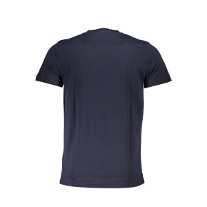 CAVALLI CLASS Ανδρικό Μπλε T-shirt με print λογότυπο