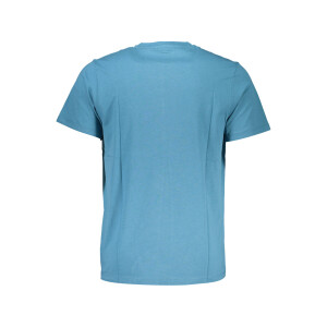 GIAN MARCO VENTURI Ανδρικό Μπλε T-shirt με κοντά μανίκια και λογότυπο