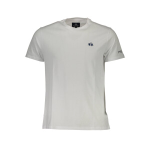 LA MARTINA Ανδρικό Λευκό T-Shirt με κοντά μανίκια και λογότυπο