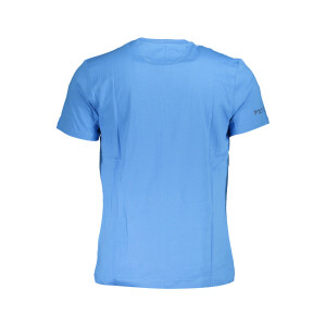 LA MARTINA ανδρικό t-shirt σε μπλε χρώμα με λογότυπο