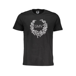 GIAN MARCO VENTURI Ανδρικό Μαύρο T-Shirt με κοντά μανίκια και λογότυπο