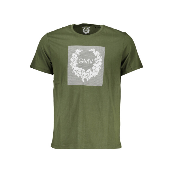 GIAN MARCO VENTURI Ανδρικό Πράσινο T-shirt με κοντά μανίκια και λογότυπο