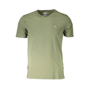 Aeronautica Militare Ανδρικό Πράσινο T-shirt με V λαιμόκοψη