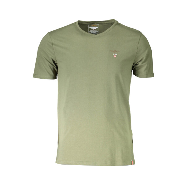Aeronautica Militare Ανδρικό Πράσινο T-shirt με V λαιμόκοψη