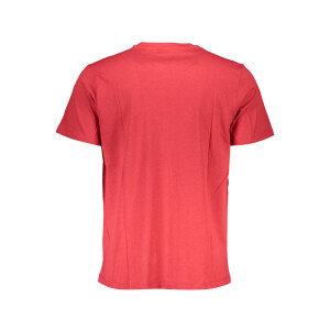 GIAN MARCO VENTURI Ανδρικό Κόκκινο T-shirt με στρογγυλή λαιμόκοψη και λογότυπο