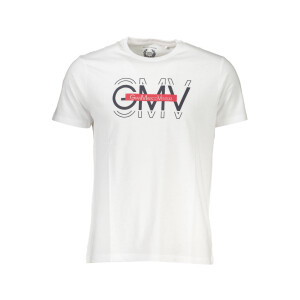 GIAN MARCO VENTURI Ανδρικό Λευκό T-Shirt με print λογότυπο