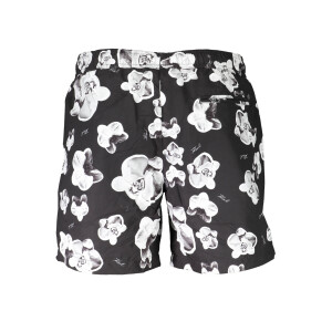 Karl Lagerfeld Beachwear Ανδρικό Μαγιό σε μαύρο χρώμα με κορδόνια