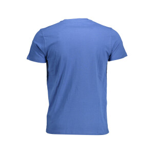 U.S. POLO ASSN.. Ανδρικό Μπλε T-shirt με στρογγυλή λαιμόκοψη και λογότυπο