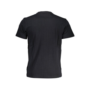 Napapijri Ανδρικό Μαύρο T-shirt με κοντά μανίκια και λογότυπο