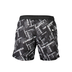 Karl Lagerfeld Beachwear Ανδρικό Μαύρο Μαγιό με λογότυπο