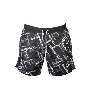 Karl Lagerfeld Beachwear Ανδρικό Μαύρο Μαγιό με λογότυπο
