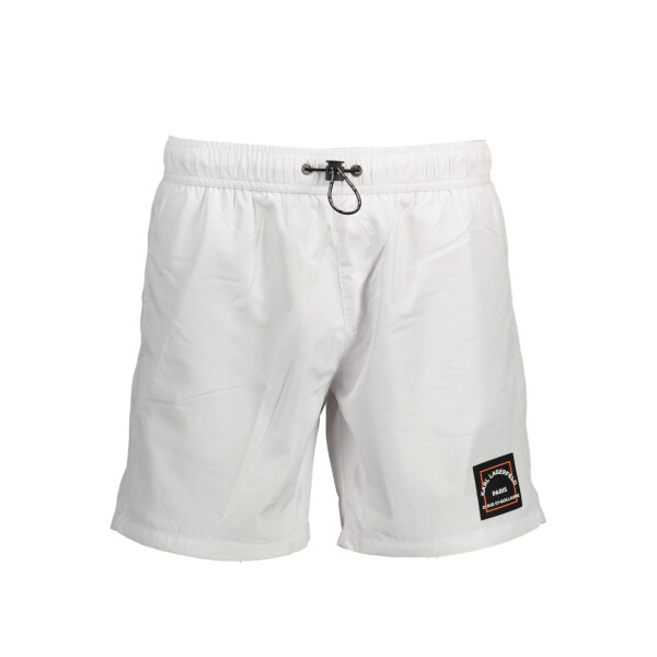 Karl Lagerfeld Beachwear Ανδρικά Λευκά Μποξεράκια με λογότυπο