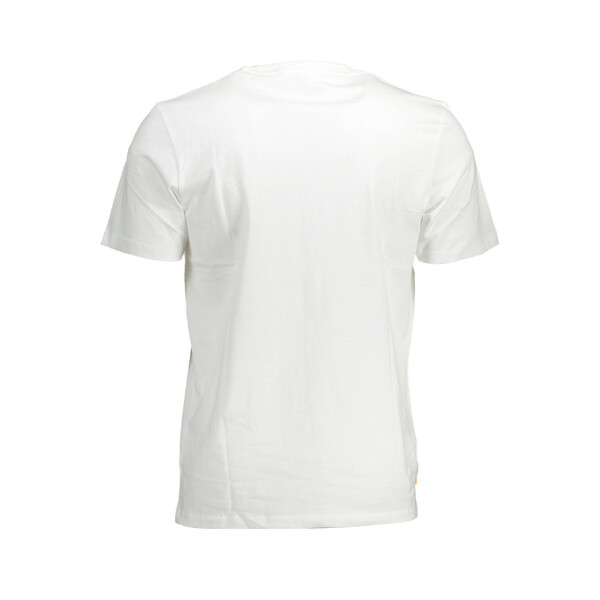 Timberland ανδρικό λευκό T-shirt με κοντά μανίκια και λογότυπο