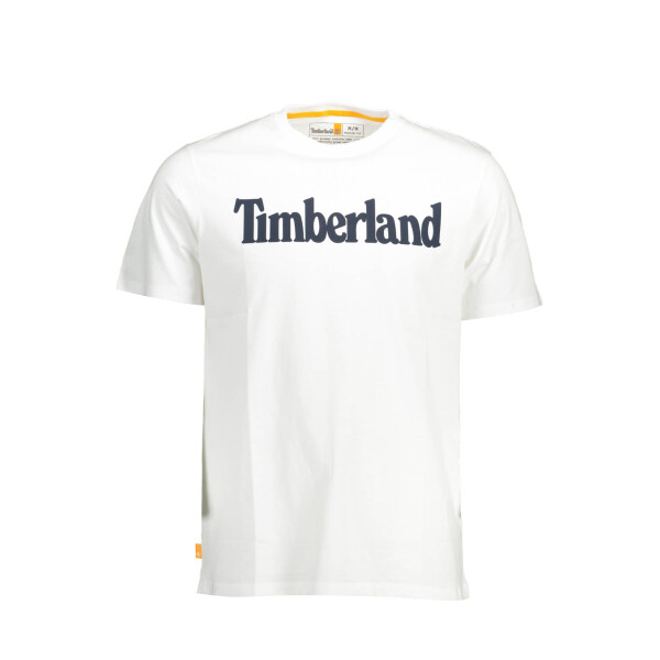 Timberland ανδρικό λευκό T-shirt με κοντά μανίκια και λογότυπο