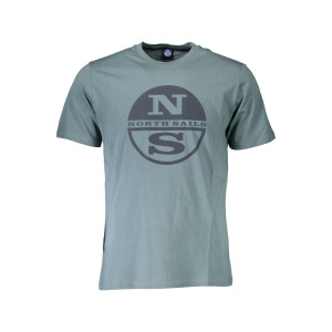 North Sails ανδρικό πράσινο t-shirt με κοντά μανίκια και λογότυπο