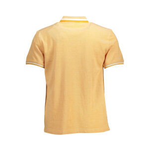 Harmont & Blaine ανδρική polo μπλούζα σε πορτοκαλί χρώμα με κοντά μανίκια