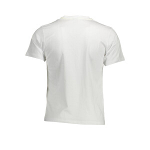 North Sails ανδρικό λευκό T-shirt με στρογγυλή λαιμόκοψη και λογότυπο