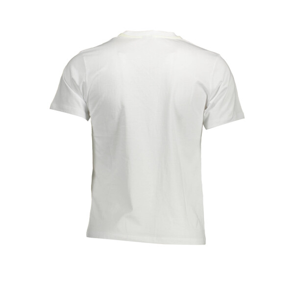North Sails ανδρικό λευκό T-shirt με στρογγυλή λαιμόκοψη και λογότυπο