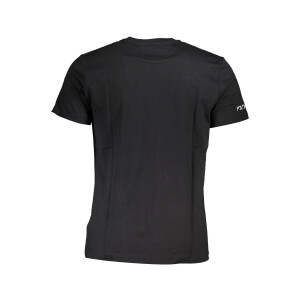 LA MARTINA Ανδρικό Μαύρο T-Shirt με κοντά μανίκια και λογότυπο