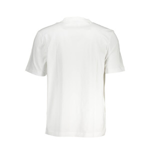 BOSS Ανδρικό Λευκό T-shirt με στρογγυλή λαιμόκοψη