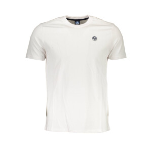 North Sails ανδρικό λευκό t-shirt με στρογγυλή λαιμόκοψη