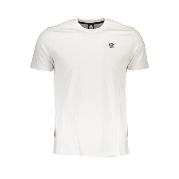 North Sails ανδρικό λευκό t-shirt με στρογγυλή λαιμόκοψη
