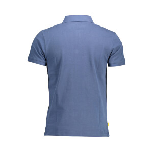 Timberland ανδρική polo μπλούζα σε μπλε χρώμα με κοντά μανίκια