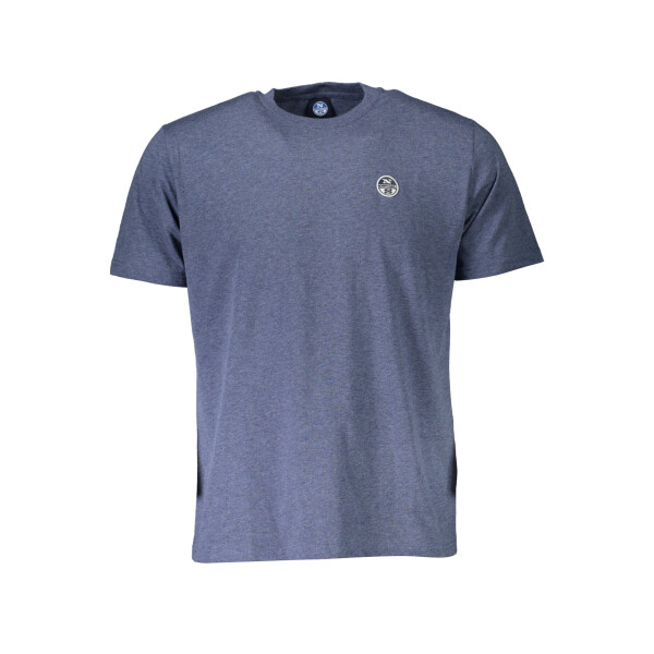 North Sails ανδρικό μπλε t-shirt με στρογγυλή λαιμόκοψη και λογότυπο