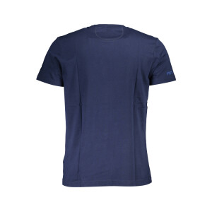 LA MARTINA ανδρικό t-shirt σε μπλε χρώμα με στρογγυλή λαιμόκοψη