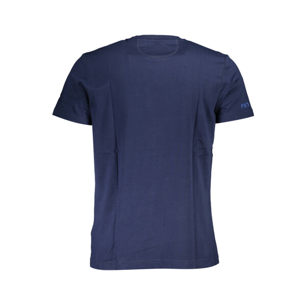 LA MARTINA ανδρικό t-shirt σε μπλε χρώμα με στρογγυλή λαιμόκοψη