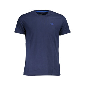 LA MARTINA ανδρικό t-shirt σε μπλε χρώμα με στρογγυλή λαιμόκοψη