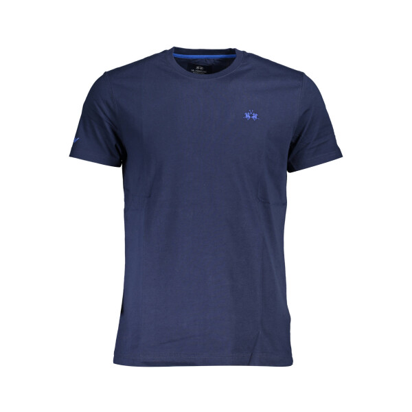 LA MARTINA ανδρικό t-shirt σε μπλε χρώμα με στρογγυλή λαιμόκοψη
